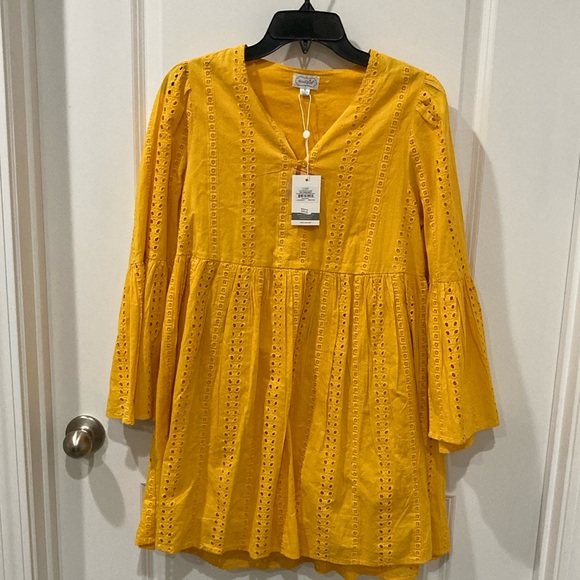 Mud pie Raylee Eyelet Dress Size Small - Picture 1 of 11